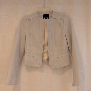 Banana Republic Cream Crop Jacket/Blazer